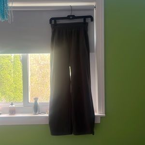 cute wide leg sweats adjustable waist and cuff